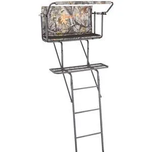 16.5' 2-Man Ladder Tree Stand for Hunting Elevated Climbing Seat Hunting Gear Equipment Accessories 16.5' 2-Man Ladder Tree Stand for Hunting Elevated Climbing Seat Hunting Gear Equipment Accessories