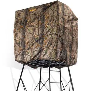 Steel 7' Quad Pod Hunting Blind Cover w/Zippered Windows, Camouflage (Stand Not Included) Steel 7' Quad Pod Hunting Blind Cover w/Zippered Windows, Camouflage (Stand Not Included)