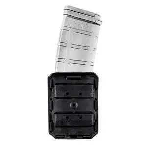 Heros Pride Flex OWB Single AR Mag Case - Universal Fit with Rotating Belt Adapter - Single or Double Stack 5.56 and.223 Mags - Tactical Utility Case - TAA Compliant Heros Pride Flex OWB Single AR Mag Case - Universal Fit with Rotating Belt Adapter - Single or Double Stack 5.56 and.223 Mags - Tactical Utility Case - TAA Compliant