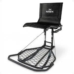 Kickback Lvl Hang on Tree Stand HWK HF2031, 24x30 Platform | 24x30 in Welded Platform, Xl Mesh Seat 21x15 in, Steel Construction, 300 Lb Capacity, Kickback Footrest Kickback Lvl Hang on Tree Stand HWK HF2031, 24x30 Platform | 24x30 in Welded Platform, Xl Mesh Seat 21x15 in, Steel Construction, 300 Lb Capacity, Kickback Footrest