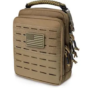 Tactical Molle Admin Pouch, Molle Pouches of Double Layer Design | Utility EDC Pouch Organizer, Modular Tool Pouch, Medical EMT Attachment Bag,Large Capacity, Elastic Webbing Insert Panel Tactical Molle Admin Pouch, Molle Pouches of Double Layer Design | Utility EDC Pouch Organizer, Modular Tool Pouch, Medical EMT Attachment Bag,Large Capacity, Elastic Webbing Insert Panel