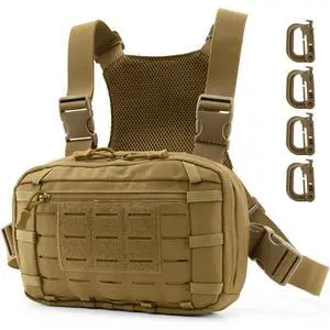 Tactical EDC Chest Bag Utility Molle Chest Rig Pouch with CCW Compartment Adjustable Strap Outdoor Chest Pack Tactical EDC Chest Bag Utility Molle Chest Rig Pouch with CCW Compartment Adjustable Strap Outdoor Chest Pack