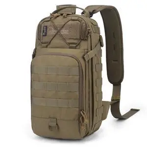 15L Tactical Backpack, Small Molle Sling Bag for Men, Military Rucksack Crossbody Bag for Hiking Travel 15L Tactical Backpack, Small Molle Sling Bag for Men, Military Rucksack Crossbody Bag for Hiking Travel