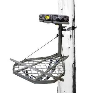 Hang-On Tree Stand, Platform w/Safety Harness & Straps for Deer Hunting, Helium Pro - Adjustable Climbing Treestand Accessory and Equipment for Shooting Hang-On Tree Stand, Platform w/Safety Harness & Straps for Deer Hunting, Helium Pro - Adjustable Climbing Treestand Accessory and Equipment for Shooting