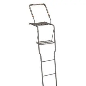 15' Hunting Ladder Tree Stand with Shooting Rail, Elevated Climbing Mesh Seat, Hunting Gear Equipment Accessories 15' Hunting Ladder Tree Stand with Shooting Rail, Elevated Climbing Mesh Seat, Hunting Gear Equipment Accessories