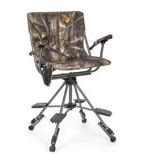 Folding Hunting Chair Swivel Hunting Blinds Chair 360 Degree Silent Hunting Seat with Adjustable 4 Legs Height and Armrests 330LBS Capacity for Hunting Camping Folding Hunting Chair Swivel Hunting Blinds Chair 360 Degree Silent Hunting Seat with Adjustable 4 Legs Height and Armrests 330LBS Capacity for Hunting Camping