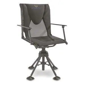 360º Swivel Hunting Blind Chair with Armrests, 300 lbs Capacity, Folding, Lightweight, Portable, Padded Cushion Hunting Seat, Hunt Gear and Equipment 360º Swivel Hunting Blind Chair with Armrests, 300 lbs Capacity, Folding, Lightweight, Portable, Padded Cushion Hunting Seat, Hunt Gear and Equipment