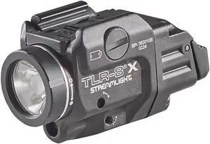 69414 TLR-8 X 500-Lumen Tactical Weapon Light with Integrated Red Aiming Laser for Select Handguns, Includes Rear Switch Options, Mounting Kit, and Keys, Black 69414 TLR-8 X 500-Lumen Tactical Weapon Light with Integrated Red Aiming Laser for Select Handguns, Includes Rear Switch Options, Mounting Kit, and Keys, Black