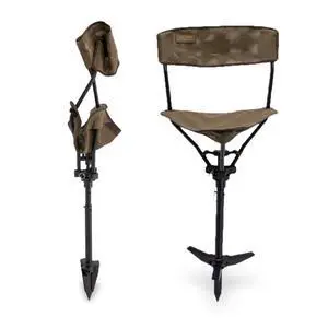 Wetland Hunting Seat - Lightweight Hunting Chair with Adjustable Height, Sink-Resistant Leg, and Removable Shoulder Carry Strap for All-Weather Hunting Wetland Hunting Seat - Lightweight Hunting Chair with Adjustable Height, Sink-Resistant Leg, and Removable Shoulder Carry Strap for All-Weather Hunting