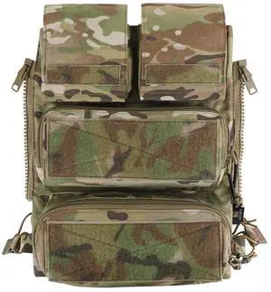 Tactical Modular Zip On Backpack for Vest JPC2.0 CPC AVS Zipper Molle Back Panel (MC) Tactical Modular Zip On Backpack for Vest JPC2.0 CPC AVS Zipper Molle Back Panel (MC)