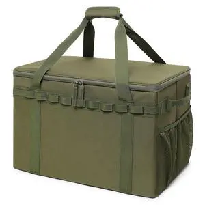 Tactical Camping Storage Bag - 46L Utility Tote Bag Trunk Organizer (Army Green) Tactical Camping Storage Bag - 46L Utility Tote Bag Trunk Organizer (Army Green)