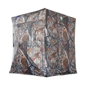 6 Foot Tripod Hunting Tower Blind, 2-Person Stand Elevated, 4' x 4' Platform for Deer Hunting, Antelope and Elk, Camouflage 6 Foot Tripod Hunting Tower Blind, 2-Person Stand Elevated, 4' x 4' Platform for Deer Hunting, Antelope and Elk, Camouflage