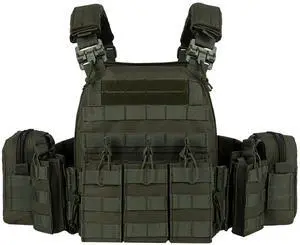 Tactical Outdoor Vest Quick Release Adjustable Hunting Vest with PALS Molle System Tactical Outdoor Vest Quick Release Adjustable Hunting Vest with PALS Molle System