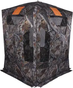 Two-Tall Extra Tall Hunting Blind with Carrying Bag, 2-3 Person Pop Up Ground Blinds 270 Degree, Portable Hunting Tent for Deer & Turkey Hunting Two-Tall Extra Tall Hunting Blind with Carrying Bag, 2-3 Person Pop Up Ground Blinds 270 Degree, Portable Hunting Tent for Deer & Turkey Hunting