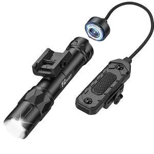 2500 Lumens Rifle Flashlight with Magnetic Remote Switch | High Lumens Shotgun Flashlight for Picatinny Rail, Rifle Light with Strobe Mode, Ar Flashlight for Home Defense, Hunting 2500 Lumens Rifle Flashlight with Magnetic Remote Switch | High Lumens Shotgun Flashlight for Picatinny Rail, Rifle Light with Strobe Mode, Ar Flashlight for Home Defense, Hunting
