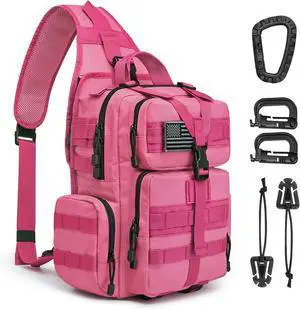 Large Tactical EDC Sling Bag, Adjustable Holder Backpack for Men | 900D Polyester Durable & Water Resistant, Size: 12.9 * 13.8 * 5.9 Inches, Y strap Tactical storage, Outdoor, Multi Pockets Large Tactical EDC Sling Bag, Adjustable Holder Backpack for Men | 900D Polyester Durable & Water Resistant, Size: 12.9 * 13.8 * 5.9 Inches, Y strap Tactical storage, Outdoor, Multi Pockets