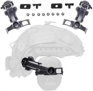 Tigrett ARC Rail Adapter - Attach Walker's Razor Thin and Howard Leight Impact Sport Earmuffs to Your Helmet Using an Arc Rail, Choose FDE, Black, or Green Tigrett ARC Rail Adapter - Attach Walker's Razor Thin and Howard Leight Impact Sport Earmuffs to Your Helmet Using an Arc Rail, Choose FDE, Black, or Green