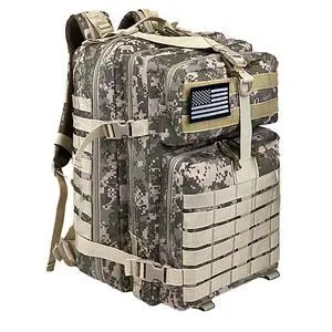 Military Tactical Backpack for Men, Large Army 3 Day Assault Pack with MOLLE Bag for Hiking Survival Gear, Range Bag (CamouflageGrey) Military Tactical Backpack for Men, Large Army 3 Day Assault Pack with MOLLE Bag for Hiking Survival Gear, Range Bag (CamouflageGrey)