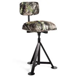 Swivel Hunting Chair, Folding 360° Rotatable Camo Hunting Seat, Adjustable Blind Stool Chair with Backrest for Hunting Camping Outdoor Activities Swivel Hunting Chair, Folding 360° Rotatable Camo Hunting Seat, Adjustable Blind Stool Chair with Backrest for Hunting Camping Outdoor Activities