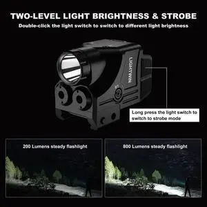 Red/Green/Blue/Purple Laser Beams with 800 Lumens Flashlight for Pistols, 3 in 1 Laser Light Combo, Tactical USB Rechargeable Laser Sight, Strobe & Steady Flashlight for Picatinny Rail Red/Green/Blue/Purple Laser Beams with 800 Lumens Flashlight for Pistols, 3 in 1 Laser Light Combo, Tactical USB Rechargeable Laser Sight, Strobe & Steady Flashlight for Picatinny Rail