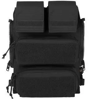 Tactical Modular Zip On Backpack for Vest JPC2.0 CPC AVS Zipper Molle Back Panel (BK) Tactical Modular Zip On Backpack for Vest JPC2.0 CPC AVS Zipper Molle Back Panel (BK)