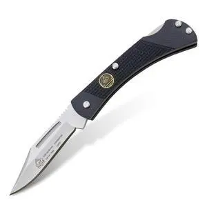 Gentleman - Pocket Knife with Black G10 Handle | 2.3 Clip Point Folding Blade Handmade from German 1.4116 Steel - Lockback Mechanism - Brass Bolsters - Lightweight 2 oz Gentleman - Pocket Knife with Black G10 Handle | 2.3 Clip Point Folding Blade Handmade from German 1.4116 Steel - Lockback Mechanism - Brass Bolsters - Lightweight 2 oz