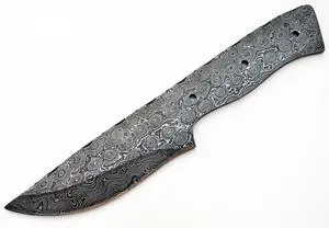 Damascus Knife Blank Blade Hunting Skinning Skinner 1095HC High Carbon Steel Damascus Knife Blank Blade Hunting Skinning Skinner 1095HC High Carbon Steel