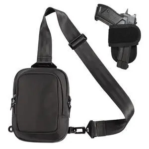 Premium Discreet Tactical CCW Sling Bag - Concealed Carry Crossbody Chest Pack EDC (Black, Small) Premium Discreet Tactical CCW Sling Bag - Concealed Carry Crossbody Chest Pack EDC (Black, Small)