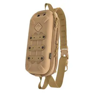 Bandoleer - Mini Sling Bag - Compact Crossbody Shoulder Pack for Travel, EDC & Everyday Carry, Water-Resistant - Coyote Bandoleer - Mini Sling Bag - Compact Crossbody Shoulder Pack for Travel, EDC & Everyday Carry, Water-Resistant - Coyote
