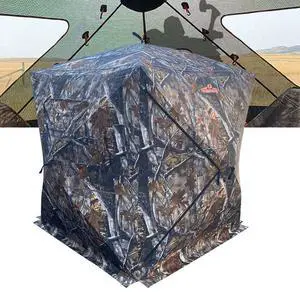 270 Degree See Through Hunting Blind, Portable 2-3 Person Pop Up Ground Hunting Blinds, Durable See Thru Hunting Tent for Deer & Turkey Hunting 270 Degree See Through Hunting Blind, Portable 2-3 Person Pop Up Ground Hunting Blinds, Durable See Thru Hunting Tent for Deer & Turkey Hunting