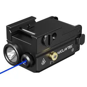 420 Lumen Tactical LED Flashlight with Laser Sight Combo Impact Resistant, Built in Rechargeable Battery with Ambidextrous Switch Design and 3 Light Modes (Blue) 420 Lumen Tactical LED Flashlight with Laser Sight Combo Impact Resistant, Built in Rechargeable Battery with Ambidextrous Switch Design and 3 Light Modes (Blue)