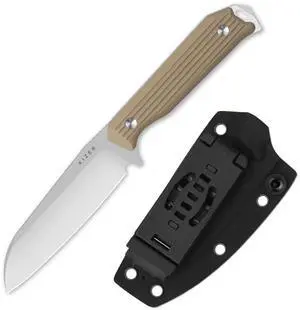 Begleiter Fix Fixed Blade Knife, 3.75" Sheepsfoot AEB-L Blade Hunting Knives with Kydex Sheath, Brown G10 Handle EDC Knife for Camping Hunting Survival 1045MS2 Begleiter Fix Fixed Blade Knife, 3.75" Sheepsfoot AEB-L Blade Hunting Knives with Kydex Sheath, Brown G10 Handle EDC Knife for Camping Hunting Survival 1045MS2