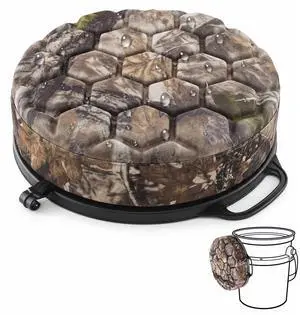 5 Gallon Bucket Seat for Yeti Loadout Bucket Only, 3" Thickened Foam Cushion, 360°Swivel Seats with Hang-It Hook, Seat lid for Dove Duck Hunting, Ice Fishing, Baseball, Camping, Gardening 5 Gallon Bucket Seat for Yeti Loadout Bucket Only, 3" Thickened Foam Cushion, 360°Swivel Seats with Hang-It Hook, Seat lid for Dove Duck Hunting, Ice Fishing, Baseball, Camping, Gardening