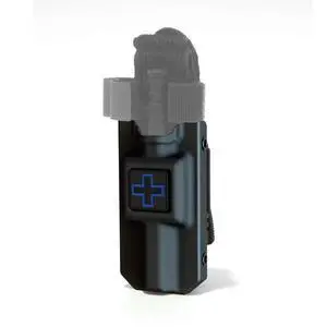 Rigid TQ Tourniquet Case for C-A-T CAT Tourniquet, Flat Black with Blue Cross, Belt (Tek) Attachment (Tourniquet Not Included) Rigid TQ Tourniquet Case for C-A-T CAT Tourniquet, Flat Black with Blue Cross, Belt (Tek) Attachment (Tourniquet Not Included)