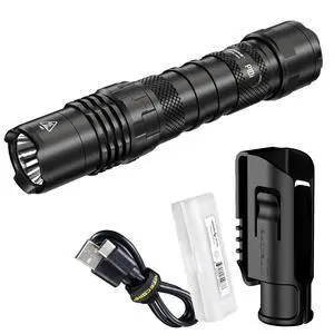 P10i 1800 Lumen USB-C Rechargeable Tactical Flashlight, Strobe Ready with LumenTac Organizer P10i 1800 Lumen USB-C Rechargeable Tactical Flashlight, Strobe Ready with LumenTac Organizer