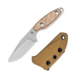 Muskrat Fixed Blade Knife, Argyle Brown Micarta Handle, 1064C1 | 3.15" 154CM Clip Point Stonewashed Blade, Small EDC Fixed Blade Knife with Brown Sheath for Outdoor Hunting Survival Camping Muskrat Fixed Blade Knife, Argyle Brown Micarta Handle, 1064C1 | 3.15" 154CM Clip Point Stonewashed Blade, Small EDC Fixed Blade Knife with Brown Sheath for Outdoor Hunting Survival Camping