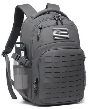 Military tactical backpack Laser-Cut MOLLE Webbing, backpack for men black small tactical assault bag (dark gray, 20 inch) Military tactical backpack Laser-Cut MOLLE Webbing, backpack for men black small tactical assault bag (dark gray, 20 inch)