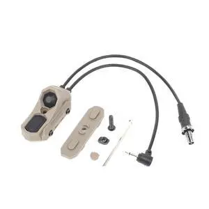 ModButton Dual Pressure Switch, Tactical Light Switch with SF + 2.5mm Plug for M300/M600 Scout Weapon Flashlights + PEQ DBAL NGAL, Fit for 20mm Picatinny Mlok Keymod Rail (DE) ModButton Dual Pressure Switch, Tactical Light Switch with SF + 2.5mm Plug for M300/M600 Scout Weapon Flashlights + PEQ DBAL NGAL, Fit for 20mm Picatinny Mlok Keymod Rail (DE)