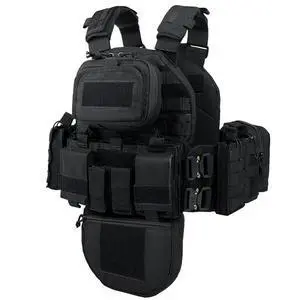YAKEDA Tactical Training Vest with PALS System - Multi-Pocket Adjustable Straps Quick-Release Buckle for Hunting YAKEDA Tactical Training Vest with PALS System - Multi-Pocket Adjustable Straps Quick-Release Buckle for Hunting