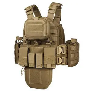 YAKEDA Tactical Training Vest with PALS System - Multi-Pocket Adjustable Straps Quick-Release Buckle for Hunting YAKEDA Tactical Training Vest with PALS System - Multi-Pocket Adjustable Straps Quick-Release Buckle for Hunting