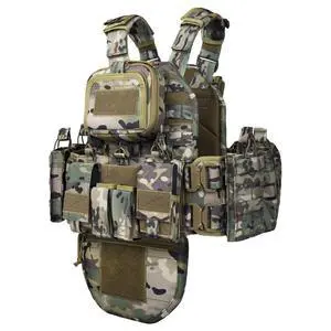 YAKEDA Tactical Training Vest with PALS System - Multi-Pocket Adjustable Straps Quick-Release Buckle for Hunting YAKEDA Tactical Training Vest with PALS System - Multi-Pocket Adjustable Straps Quick-Release Buckle for Hunting