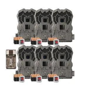 Browtine Pro 20MP Trail Camera 720p Video (Camo, 6 Pack) | 20MP Images, 0.8 Second Trigger, 60 Ft Ir Flash, 1-3 Image Burst, Night Mode, Includes Batteries and SD Card Browtine Pro 20MP Trail Camera 720p Video (Camo, 6 Pack) | 20MP Images, 0.8 Second Trigger, 60 Ft Ir Flash, 1-3 Image Burst, Night Mode, Includes Batteries and SD Card