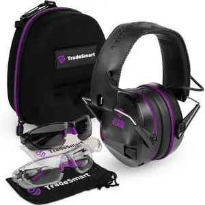 Complete Shooting Eye and Ear Protection: Electronic Earmuffs for Shooting, Range Glasses & Hard Carrying Case Complete Shooting Eye and Ear Protection: Electronic Earmuffs for Shooting, Range Glasses & Hard Carrying Case