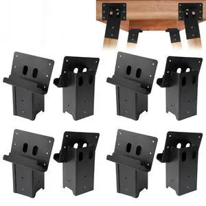 Deer Stand Brackets 4 x 4, Outdoor Platform Deer Blind Brackets 4 PCS / 8 PCS, 12 / 14 Gauge Steel Elevator Brackets for Hunting Platform, Shooting Shacks, Tree Houses Deer Stand Brackets 4 x 4, Outdoor Platform Deer Blind Brackets 4 PCS / 8 PCS, 12 / 14 Gauge Steel Elevator Brackets for Hunting Platform, Shooting Shacks, Tree Houses