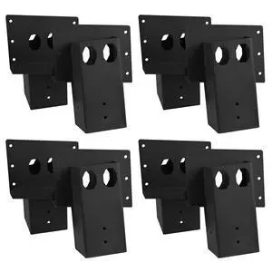 8 Pack Deer Stand Brackets 4x4 with Screws, Heavy Duty Elevator Bracket with Powder Coated for Deer Blind Outdoor Hunting Platform Blind Box Treehouse Shooting Shack Over 2000lb Capacity 8 Pack Deer Stand Brackets 4x4 with Screws, Heavy Duty Elevator Bracket with Powder Coated for Deer Blind Outdoor Hunting Platform Blind Box Treehouse Shooting Shack Over 2000lb Capacity