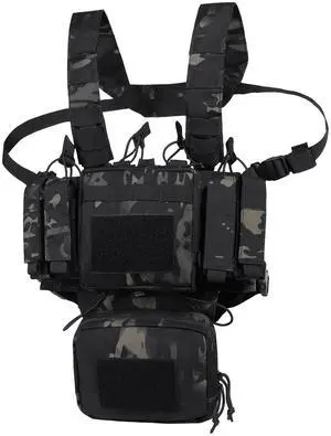 Tactical Chest Rig, Adjustable&Detachable Molle Chest Rigs with Mag Pouch Tactical Chest Rig, Adjustable&Detachable Molle Chest Rigs with Mag Pouch