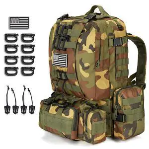 Large Military Tactical Backpack for Men, 40-50L Backpacks for Women, Bug out Bag Army 3 Days Assault Pack Bags Rucksack with Molle System Large Military Tactical Backpack for Men, 40-50L Backpacks for Women, Bug out Bag Army 3 Days Assault Pack Bags Rucksack with Molle System