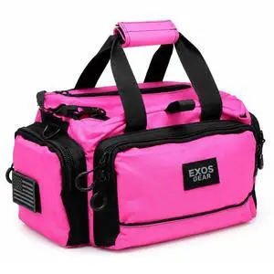 Exos Tactical Range Bag - Medium Size Range Bag for Shooting - Gun Case for Handguns, Ammo Storage, Tactical Backpack, Molle Webbing, Free Subdued USA Patch, Designed in the USA Exos Tactical Range Bag - Medium Size Range Bag for Shooting - Gun Case for Handguns, Ammo Storage, Tactical Backpack, Molle Webbing, Free Subdued USA Patch, Designed in the USA