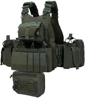 YAKEDA Outdoor Training Vest With PALS System MultiFunctional MOLLE Quick Release Vest- For Hiking, Camping Training YAKEDA Outdoor Training Vest With PALS System MultiFunctional MOLLE Quick Release Vest- For Hiking, Camping Training