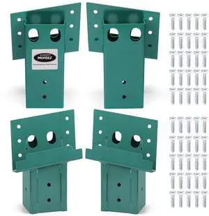Deer Stand Brackets 4x4 with Screws, Heavy Duty Elevator Bracket with Powder Coated for Deer Blind Outdoor Hunting Platform Blind Box Treehouse Shooting Shack Over 2000lb Capacity Green 4 Pack Deer Stand Brackets 4x4 with Screws, Heavy Duty Elevator Bracket with Powder Coated for Deer Blind Outdoor Hunting Platform Blind Box Treehouse Shooting Shack Over 2000lb Capacity Green 4 Pack